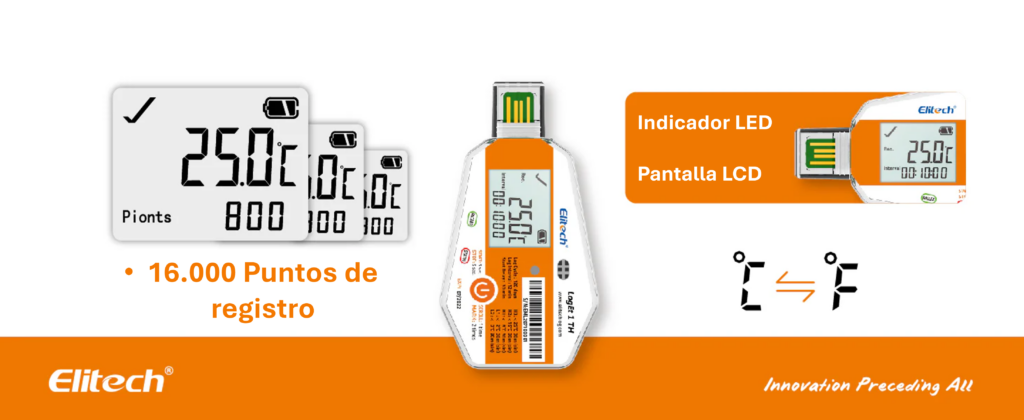 Loget 1 TH Elitech CHILE temperatura y humedad