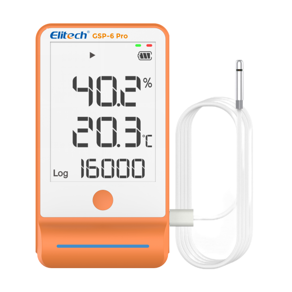 Data logger Elitech GSP-6 Pro de temperatura y humedad